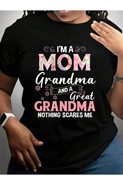 kai22 I'A Mom And A Great Grandma Nothing Scares Me Cruise Vacation Trip Blac...
