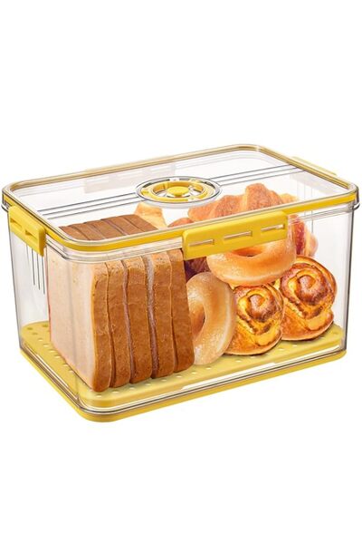 Generic Gifhomfix Bread Box Boxes for Kitchen Counter Airtight, Time Recordin...
