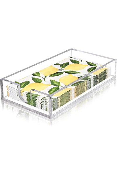 Generic Acrylic Napkin Holder for Table, Clear Hand Towel Holder for Bathroom...