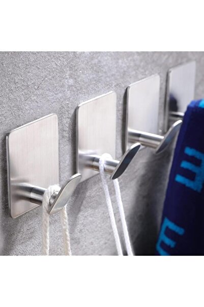 Generic U-HOOME Adhesive Towel Hooks for Bathroom,4 Pack Towel/Coat Hooks Wal...