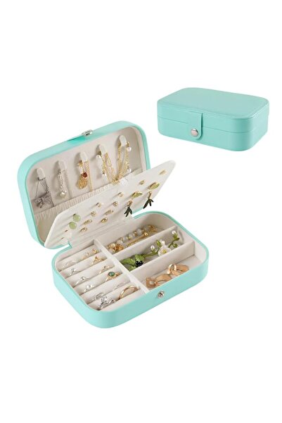 Generic Brand Lazer Accessories Jewellery Organiser PU Leather Zipper Portabl...