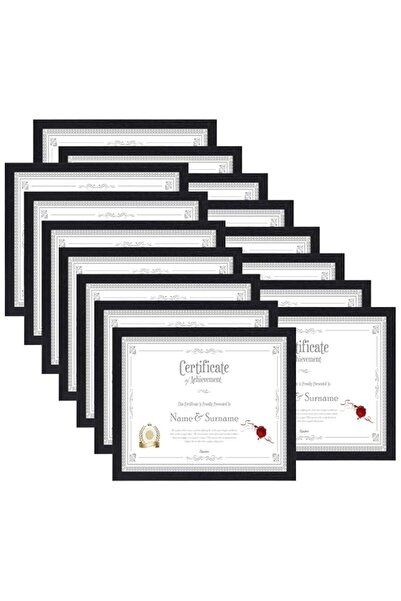 Generic Brand HORLIMER 8.5 x 11 Picture Frame Set of 15, Black Photo Frames 8...