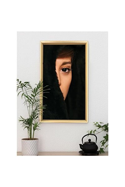 Generic Brand 'Girl Hidden Face' Digitally Printed Wall Poster with Photo Fra...