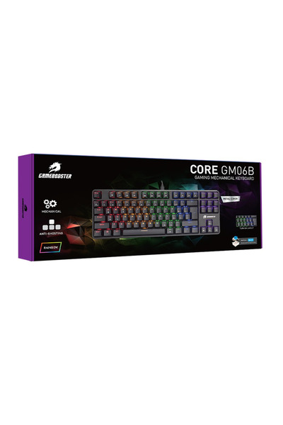 GAMEBOOSTER GM06B Plus Rainbow Aydınlatmalı 88 Tuş Mekanik Oyun Klavyesi
