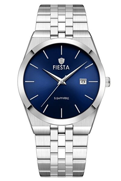 Fiesta F25040M Men's Wristwatch with Steel Strap
