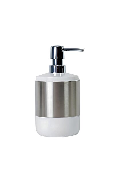 Ansan Lima XL Liquid Soap Dispenser with Chrome Decoration-White M-Sa06-01-P