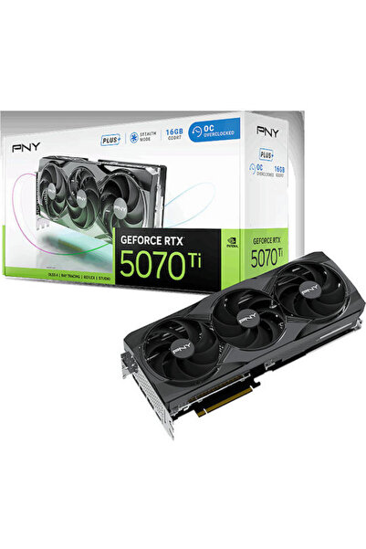 PNY GeForce RTX 5070 Ti 16GB GDDR7 OC Τριπλός Ανεμιστήρας Κάρτα Γραφικών Κωδι...