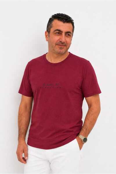 SSO Lycra Crew Neck Letter Printed Short Sleeve Men's T-Shirt
