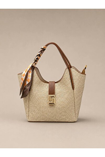 Polo Of Colors Fular Detail Women's Luxury Special Production Hand Shoulder Bag
