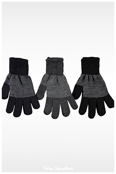 PIECE SIGNATURE Unisex Special Jacquard Knitted Winter Gloves
