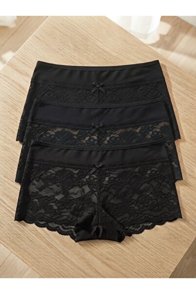 ROSE DAWSON Lace Comfortable Cut 3-Piece Women's Boxer Set Panties