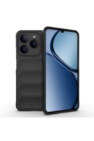 zore Realme C63 Case with Camera Protection Flexible Silicone Finger Strip Omsy