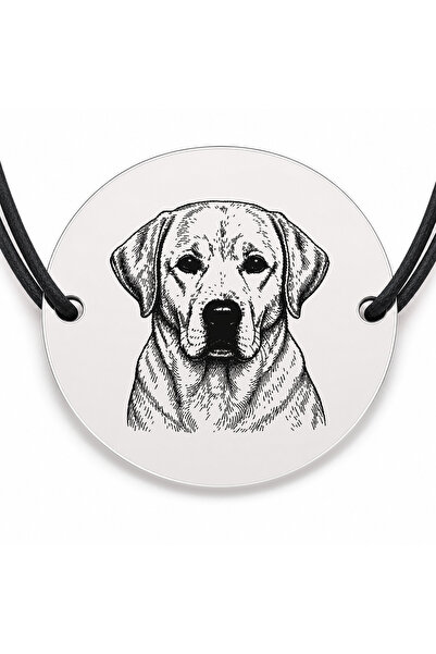 Simoshop Brățară argint 925 cu bănuț gravat portret de Labrador Retriever, șn...
