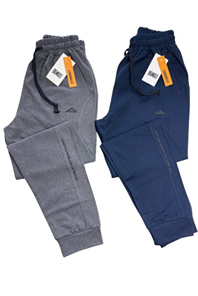 BİGMOST Men's 2-Pack Full-Fit Comfortable Casual Sweatpants Set with Pockets