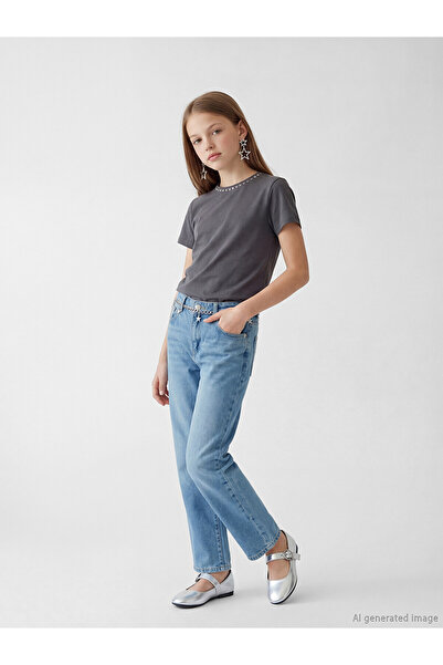 LC Waikiki Nevavm Straight Fit Girls' Jean Pants with a Difference
