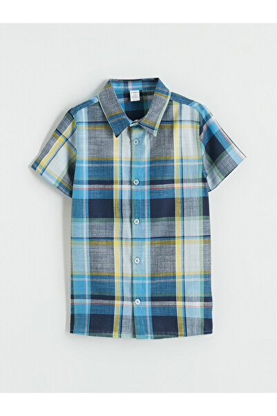LC Waikiki Two Mt Shop Quality Green Plaid Standard & Regular Boys' Shirt