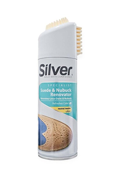 Silver رذاذ تلميع الأحذية لتجديد الجلد السويدي والنوبوك، يعيد إحياء الألوان ا...