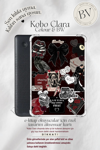 BookTok Vibes Co. Gothic Romance Temalı Insert - Kindle ve Kobo E-Kitap Okuyu...
