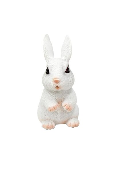 Generic DAISO Gardening Ornament -Rabbit - B- White