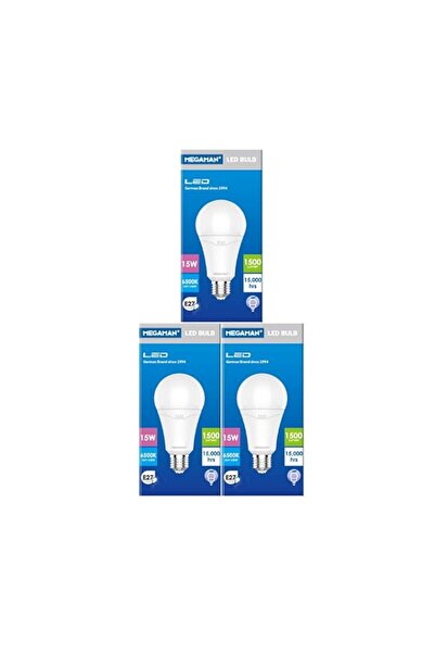 Generic Megaman CLA 15w 6500k Day Light E27 Nondim (pack of 3)