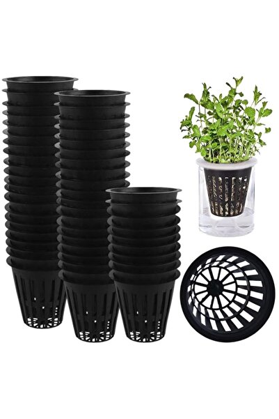Generic 50Pcs Garden Slotted Mesh Net Cups, 2 Inch Heavy Duty Round Hydroponi...