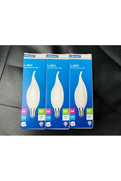Generic Megaman Led 5w Fr 6500k Day Light E14 Classic B type (pack of 3 bulbs)