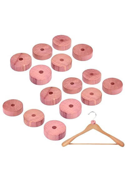 Generic 15 Pack Natural Cedar Balls, 4cm Moth Repellent Rings for Wardrobe St...