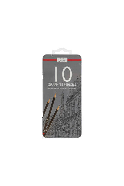GRAFİX Set Creioane tehnice 10/set in cutie metal 12/cutie , 48/bax
