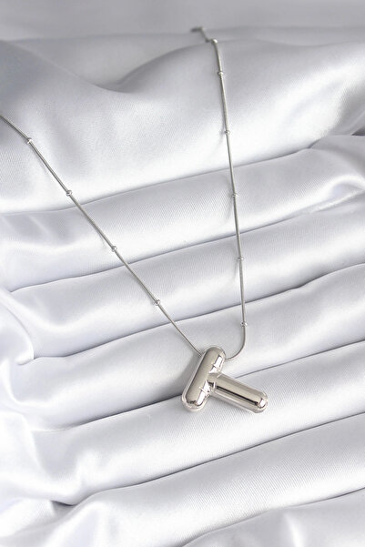 online kapsulavm avm alışveriş 316L Steel Silver Color Bubble "T" Letter Mode...