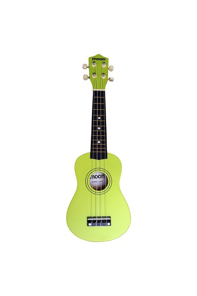 Moon AU02GR Soprano Ukulele (Yeşil Renk Çantalı)