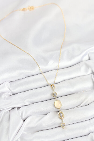 online kapsulavm avm alışveriş Brass Chain Yellow Gold Color Zircon Stone Y N...
