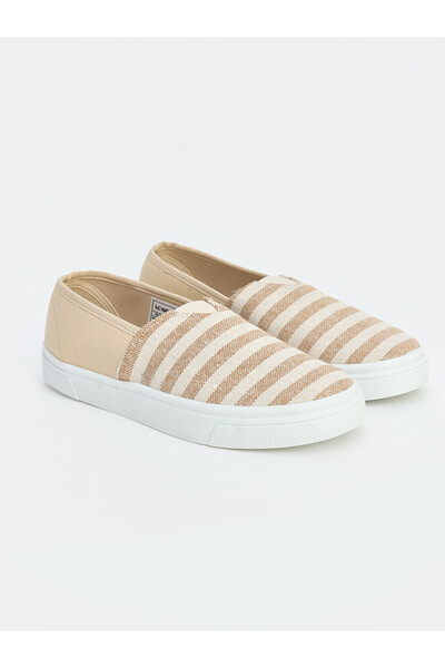 LC Waikiki Lcw Steps Beige Striped Women's Classic Shoes