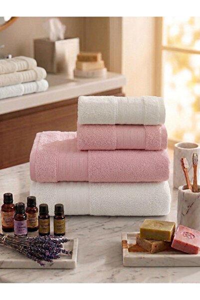 Generic Brand Durul Home Collection 4 Piece 100% Cotton Towel Set |   2 Piece...