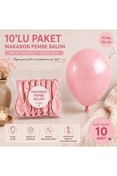 Genel Markalar 10 lu Balon doğum günü parti süsleme organizasyon konsept deko...