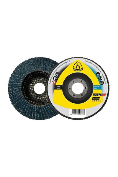 OEM Disc lamelar frontal, pentru metal, Klingspor SMT 624, 180 x 22.23 mm, gr...