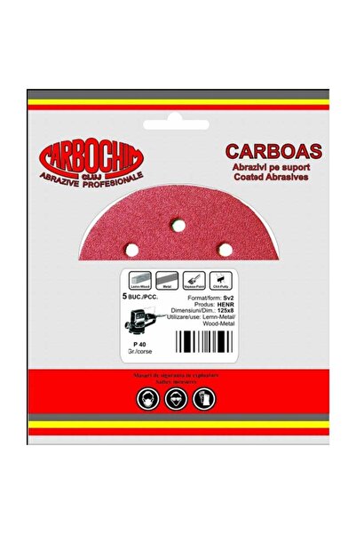 OEM Self-adjusting abrasive disc, for wood / metals, Carboas HENR, 125 mm, gr...