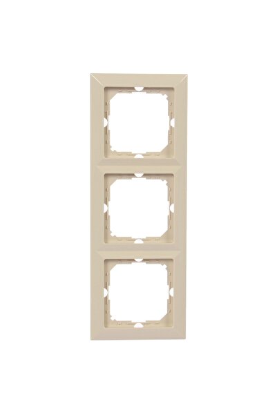 OEM Πλαίσιο Abex Perla RA-3P, 3 θέσεων, μπεζ, για πρίζα / διακόπτη