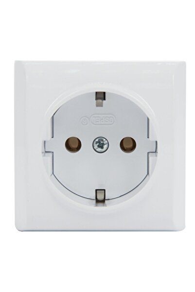 OEM Priza simpla Ospel Bis GN-1BS, aparent, rama inclusa, contact de protecti...