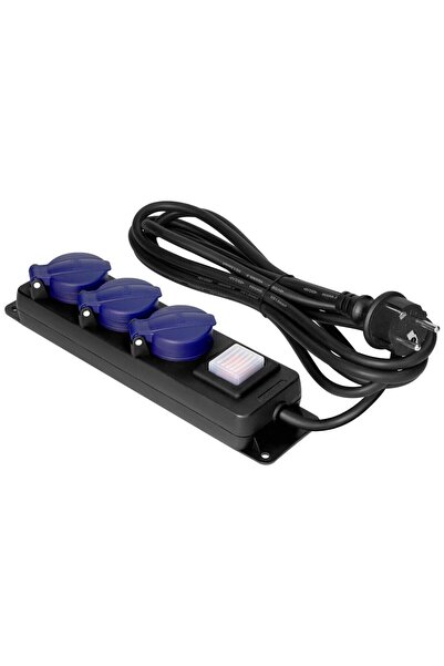 OEM Prelungitor Orno OR-AE-13296(GS)/5M, 3 prize, 5 m, 3680 W, 3 x 1.5 mmp, c...