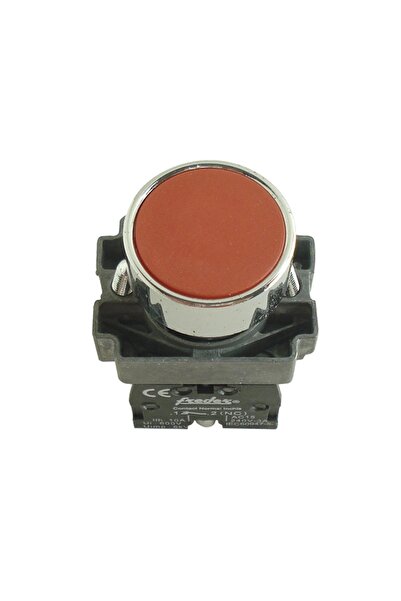 OEM Buton cu revenire Freder 32-750, rosu, contact normal inchis, IP40