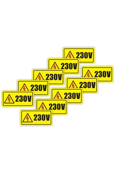 OEM Indicator semnalizare Priza 220/ 230 V, PVC, 10 x 5 cm, set 10 bucati