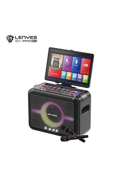 Leneys مكبر صوت للحفلات مع شاشة تعمل باللمس وميكروفونات لاسلكية |   مكبر صوت ...