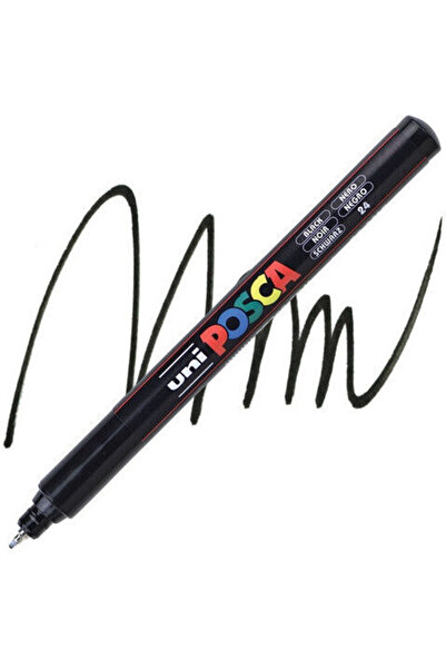 UNİ-BALL Μαρκαδόροι Posca Pc-1mr Εξαιρετικά Λεπτό Μαύρο Pc1mrexfblk Unipc1mre...