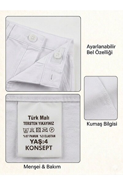 babixkids Unisex Çocuk Kırmızı Pantolon 23 Nisan 19 Mayıs 30 Ağustos Gösteri Okul Keten Pantolon