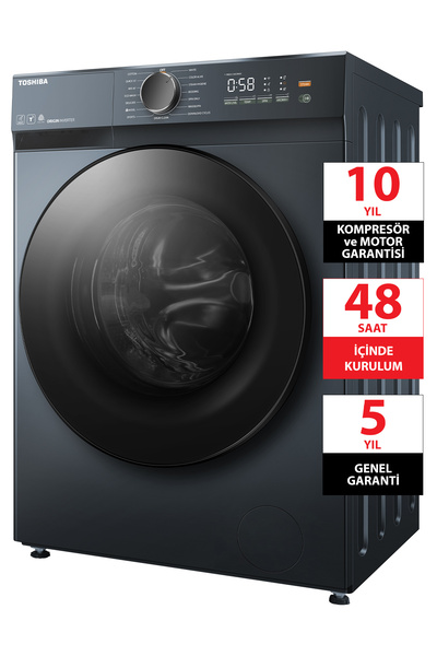 Toshiba Dalga Teknolojisi Ai Desteği Nano Kabarcık 8 Kg 1400 Devir Çamaşır Ma...