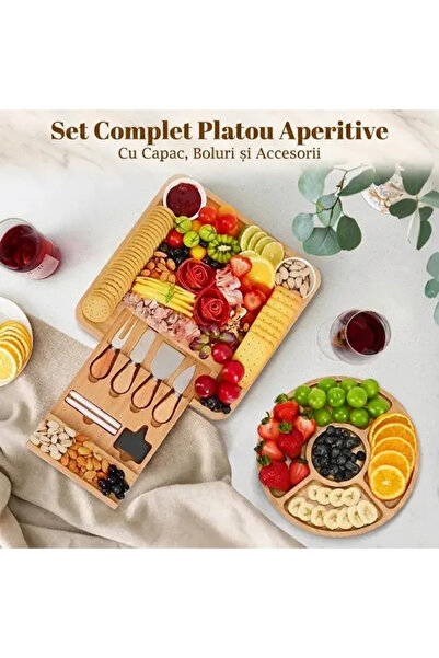 SMANIA Plattera ™   Set platou de mezeluri și brânzeturi