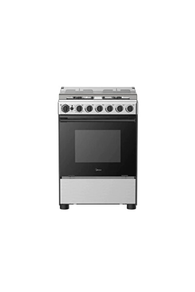 Midea Gas Oven 4 Burners 60*60 cm Full Safety Steel Grate 24BMG4G057
