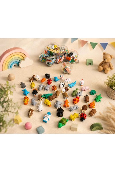 zooko 15’li Mini Hareketli Hayvan Figürleri – Sevimli Oyuncak Hayvan Seti, Sü...