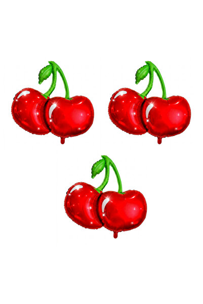 BEST PARTİ Best Cherry Figured Foil Balloon 3 Pieces