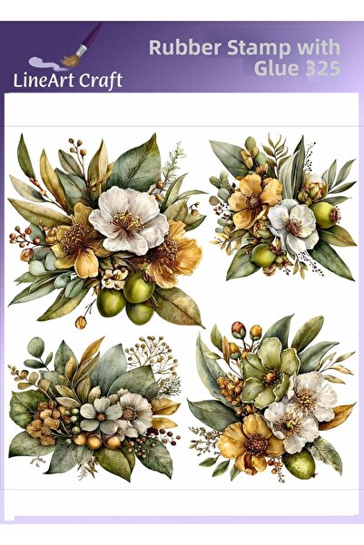 LİNEART Iron-On Rubon Transfer Printing for Wood & Fabric Transfer No:Rb325-3...